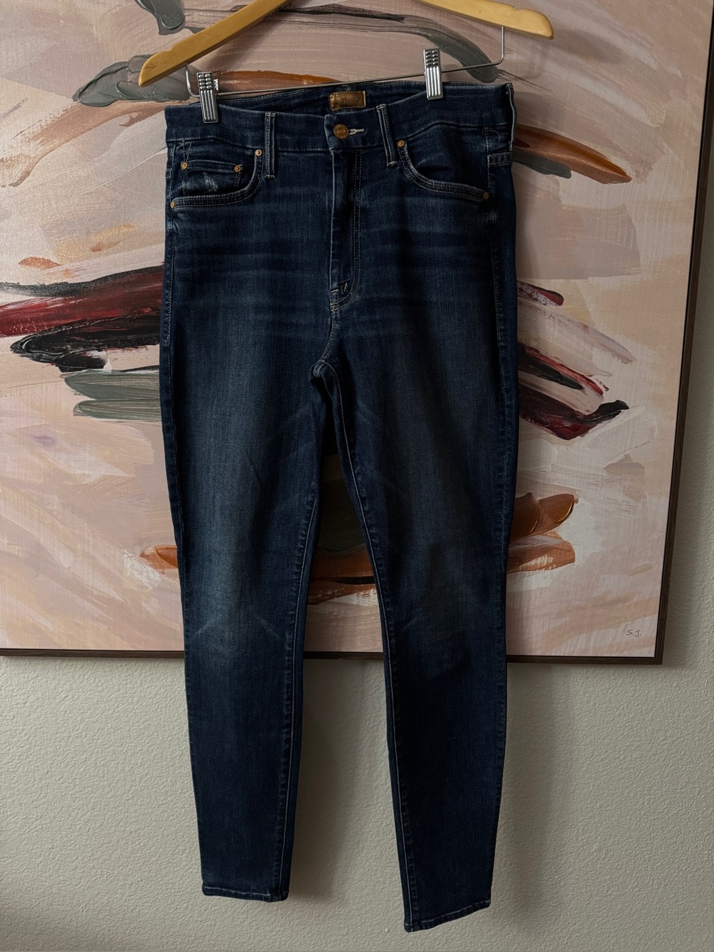 MOTHER Indigo  High Rise Denim Jeans